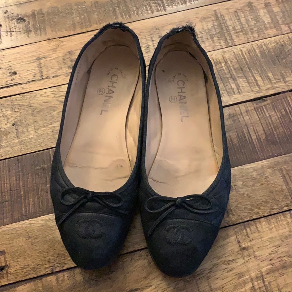 Chanel Quilted Ballet Flats